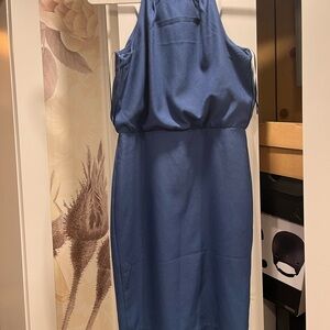 Banana Republic Strapless Blue Dress